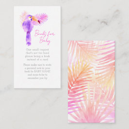 Hawaiiansk Tropisk Tukan Baby Shower Bok Begäran Tilläggskort