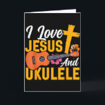 Hawaiiansk Ukulele Uke Jesus Tro Kristen Jag älska Kort<br><div class="desc">Hawaiiansk Ukulele Uke Jesus Tro Kristen Jag älskar Jesus Och</div>