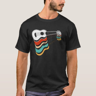 Hawaiiansk Ukulele Uke Retro Vintage T Shirt