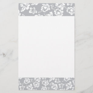 Hawaiiansk vit blomma brevpapper