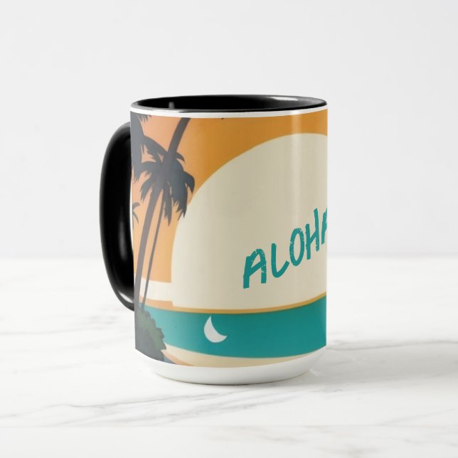 Hawaiianska/Aloha/Tropical/strand Mugg (Framsida vänster)