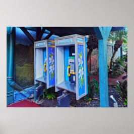 Hawaiianska betaltelefoner, Kauai, Hawaii Poster