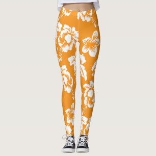 Hawaiianska Blommönstret Leggings