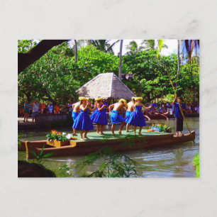 Hawaiianska dansare i Blue Vykort