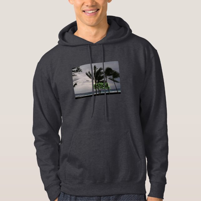 Hawaiianska julafton sweatshirt med luva (Framsida)