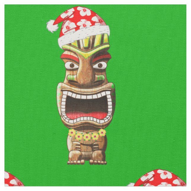 Hawaiianska jultomten Tiki Tyg (Närbild)