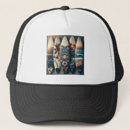 Hawaiianska målade surfboard keps