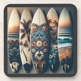 Hawaiianska målade surfboard underlägg