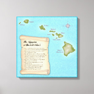 Hawaiianska öarna canvastryck