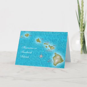 Hawaiianska öarna kort