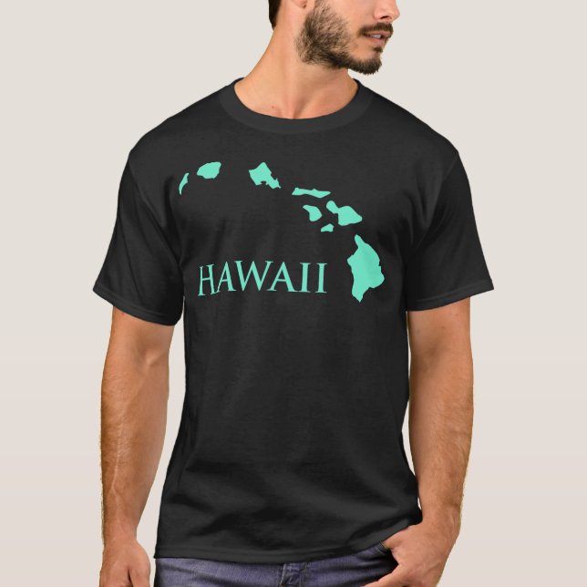 Hawaiianska öarna - Mint Tri-blend T Shirt (Framsida)
