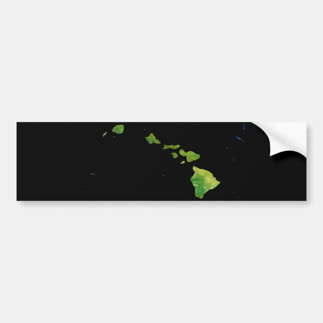 Hawaiianska ökedjan i Abstrakt Art Bildekal (Framsidan)
