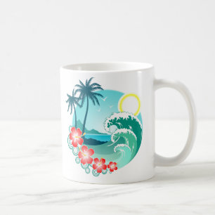 Hawaiianska ön 2 kaffemugg