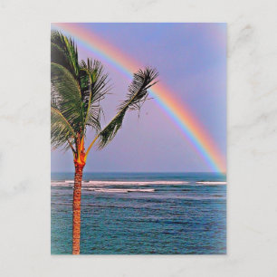 Hawaiianska regnbågskort vykort