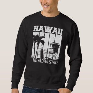 Hawaiianska sommarHelgdagar Beach Hawaii Aloha S Lång Ärmad Tröja