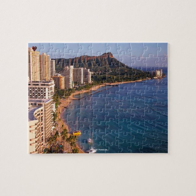 Hawaiianska strand Hula-dansare Pussel (Horisontell)
