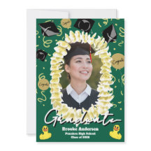 Hawaiianskt examensfirande Plumeria Lei Konfetti F