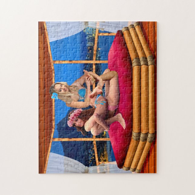 Hawaiianskt fantasim wrestling pussel (Vertikal)