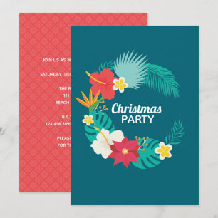 Hawaiianskt julfirande julkort