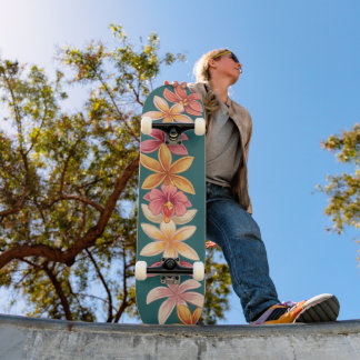 Hawaiianskt lei mini skateboard bräda 18,5 cm