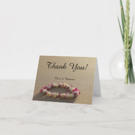 Hawaiianskt Lei Strand Bröllop Tacksamhetskort Tack Kort