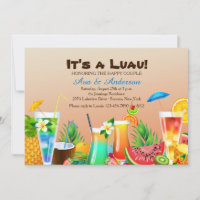 Hawaiianskt Luau-inbjudan