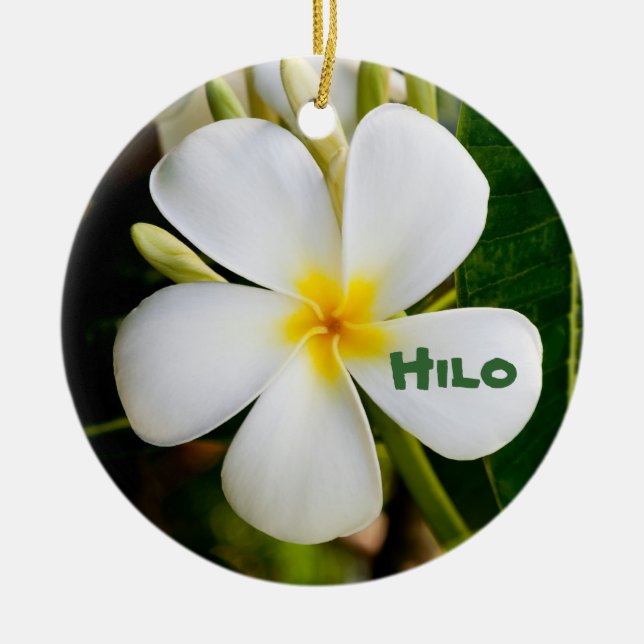 Hawaiianskt minne julgransprydnad keramik (Framsidan)