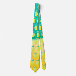 Hawaiianskt mönster med ananasstrand slips