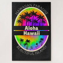 Hawaiianskt paradis Aloha palmer Passar alla