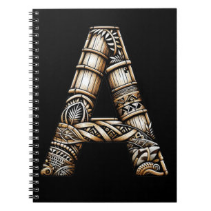 Hawaiianskt polynesiskt Aloha-brev A Initialboksta Anteckningsbok