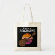 Hawaiianskt Roligt Ukulele Rockstjärna Retro Solne