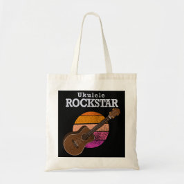 Hawaiianskt Roligt Ukulele Rockstjärna Retro Solne Tygkasse