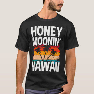 Hawaiianskt smekmånad och nygifta på Hawaii eller T Shirt