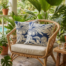 Hawaiianskt Tropiskt brödfrukt ulu i indigo
