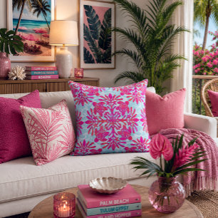 Hawaiianskt tryck quilt honu sköldpadda batik kudde