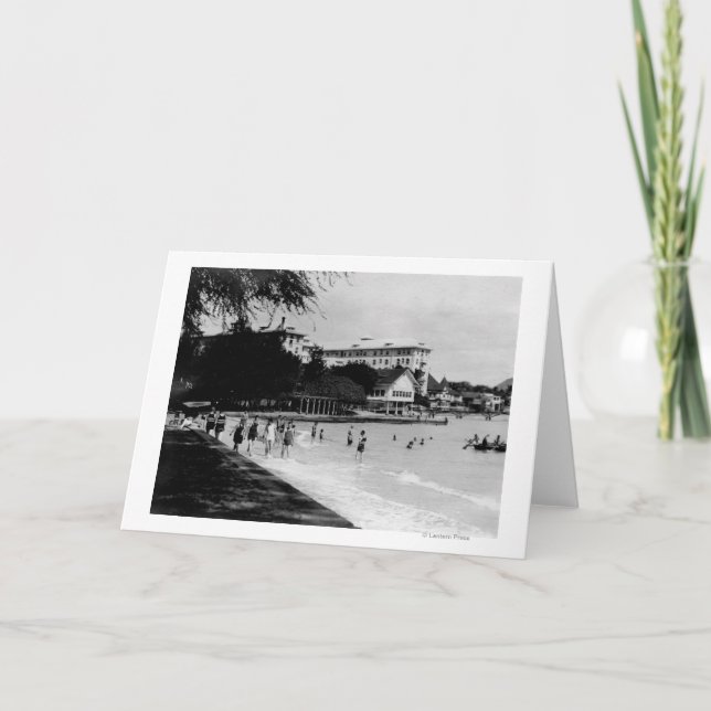 HawaiiBeachfront plats PhotographHawaii Kort (Framsida)