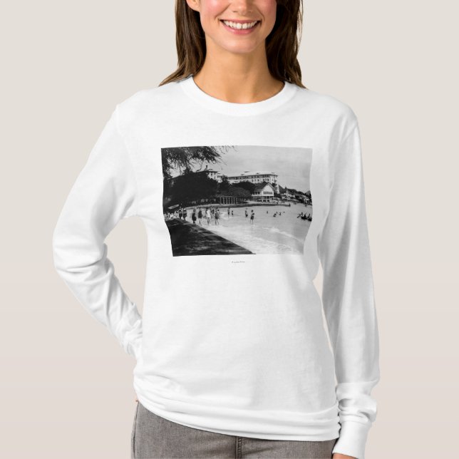 HawaiiBeachfront plats PhotographHawaii T-shirt (Framsida)