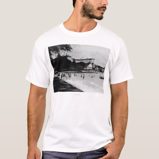 HawaiiBeachfront plats PhotographHawaii Tee Shirt (Framsida)