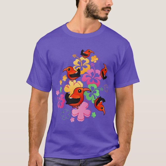 Hawaiibo-stil 'I'iwi Tee Shirt (Framsida)