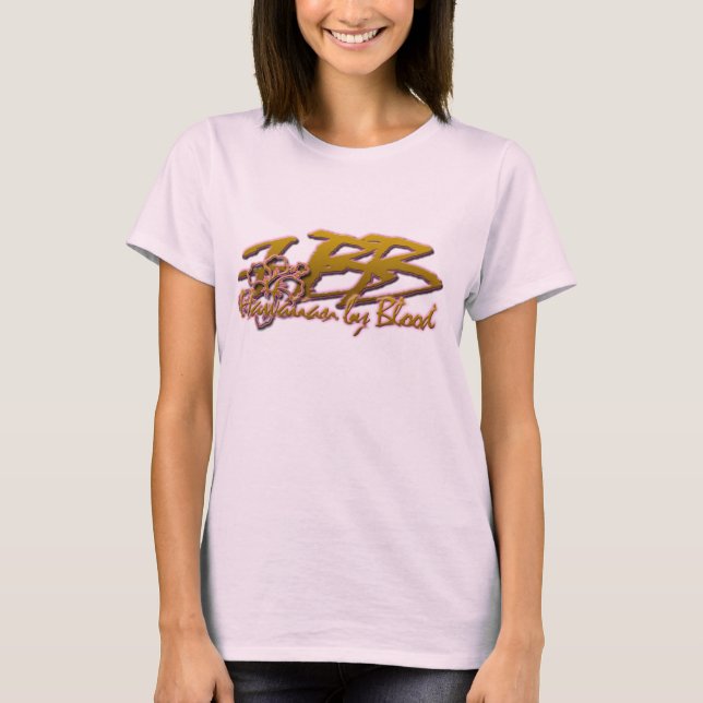 Hawaiibo vid blod med hibiskus t-shirt (Framsida)