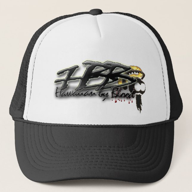Hawaiibo vid den blodIkaika hjälmen Truckerkeps (Framsida)