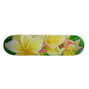 HawaiiboAloha Plumeria Old School Skateboard Bräda 21,6 Cm