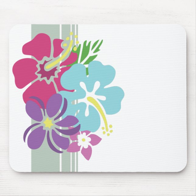Hawaiibon blommar Mousepad Musmatta (Framsidan)