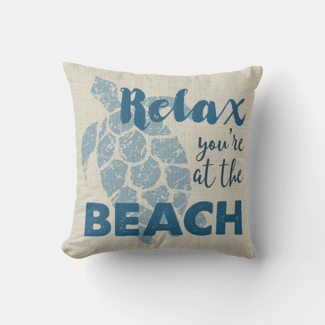 Hawaiibon för Honu havssköldpadda kopplar av Utomhuskudde (Framsida)