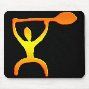 Hawaiibon paddlar manpetroglyphen - Mousepad Musmatta