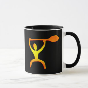 Hawaiibon paddlar manpetroglyphen - mugg