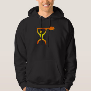Hawaiibon paddlar manpetroglyphen munkjacka