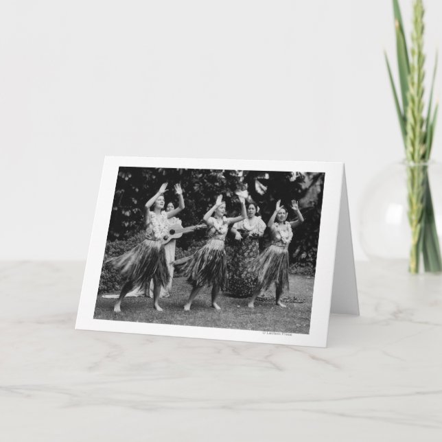 HawaiiHula Dancers PhotographHawaii Kort (Framsida)