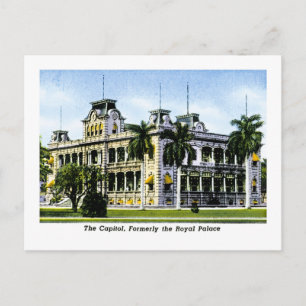 Hawaiin Huvudstad, tidigare Royalet Palace Vykort