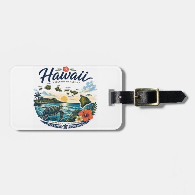 Hawaiiöarna Bagagebricka (Horisontell Framsida)